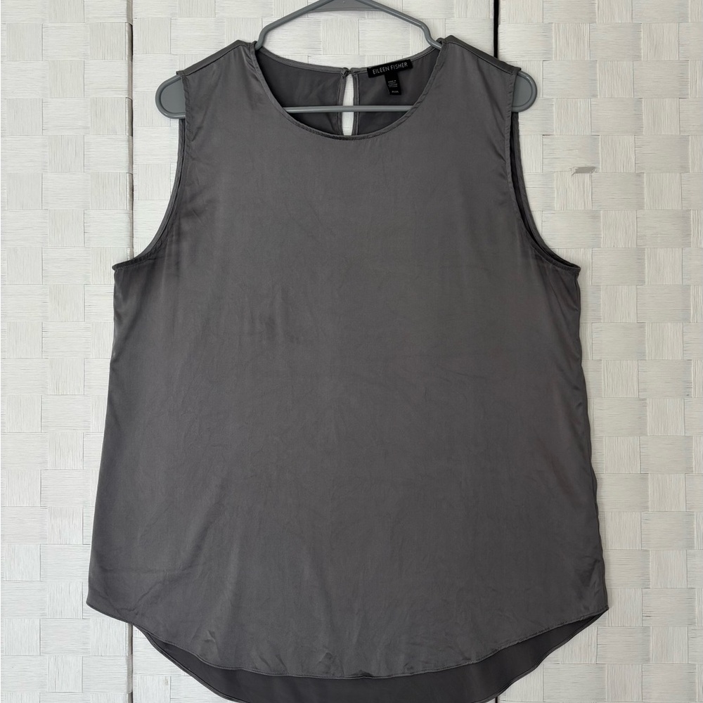 Eileen Fisher Charcoal Sleeveless Tank Top